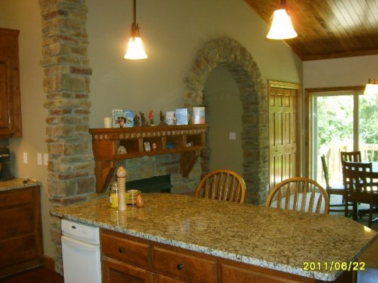 Kitchen fireplace by 06 B.Residence